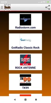 Rock Radios android App screenshot 1